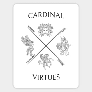 Stoic Cardinal Virtues Magnet